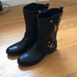 Mark Fisher black leather boots